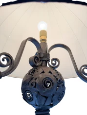 Art Deco Amsterdamse School Floor Lamp by Amsterdamsche Kunstsmederij, 1920s